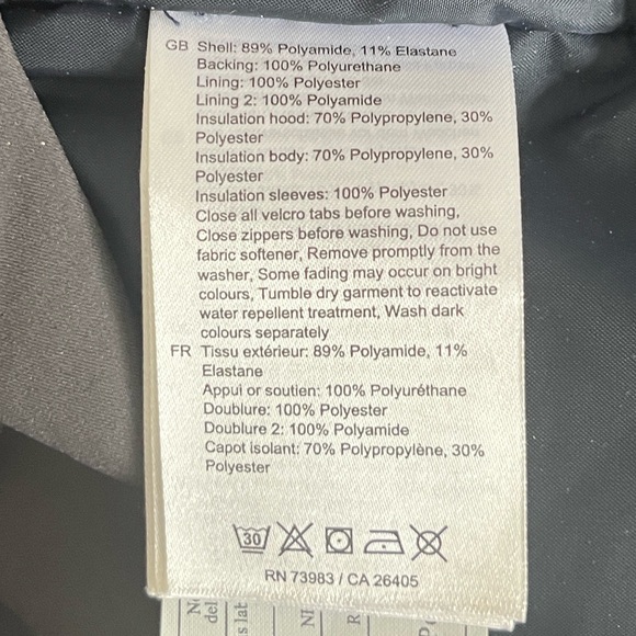 HELLY HANSON Navy Blue Mens Hooded Alpha LIFALOFT Insulated Ski Jacket XL - Picture 15 of 16